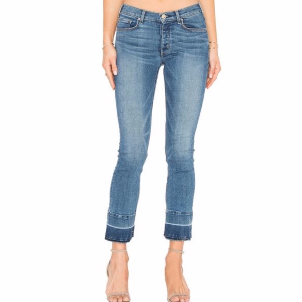 McGuire Cropped Frayed Vintage Dreamweaver Gainsbourg Cropped Blue Jeans 28